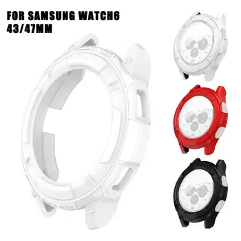 1 Ks Pre Samsung Galaxy 43/47mm Watch6 Prípade TPU Plnú Ochranu Shell 4 Generácie 6 Generácie Otočný Stôl Ochrany Pl T5R6