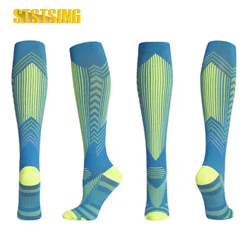 1 Pár Kompresné Ponožky pre Ženy & Mužov Obehu (8 Párov) 15-20 mmHg je Najlepšie Podpora pre Atletický Beh,Turistika