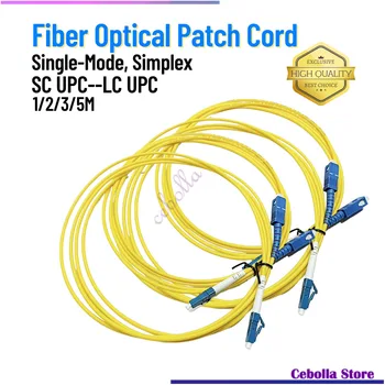 10pcs/veľa Simplex SC/UPC-LC/UPC Fiber Optic Patch Kábel, Kábel 1m/2m/3m/5m/10m Optický Jumper Kábel usb 3.0 mm Patch Kábel