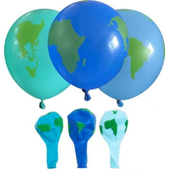 15 Ks Svete Balóny Deň Zeme Decor Triedy Udalostí po Celom Svete, Dodáva Cestovné Motív Svete Biologicky Latexový Balón