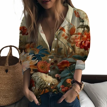 2023 nové tričko lady rastlín krajiny 3D vytlačené lady tričko ležérny štýl dámske tričko módny trend kvalitné tričko lady