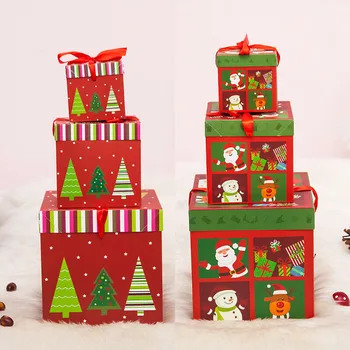 2023 Vianočné Nové Osobné Vianočný Darček Box Vianoce Prítomné Strany Prospech Skladacia Darčekové Krabice 10/15/20 CM