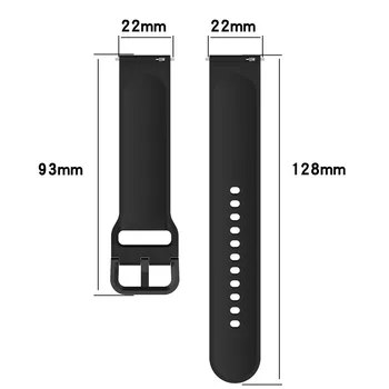 22 mm Univerzálne Hodinky Pásmo pre Samsung Galaxy Sledujte 3 45 mm Náramok Silikónový Pásik Náramok Watchband pre Výstroj S3 Classic