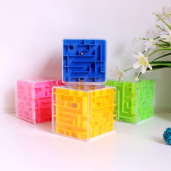 3D Bludisko Puzzle 8x8x8cm Magic Cube Vzdelávacie Hračky, Vianočné Darčeky pre Deti a Dospelých