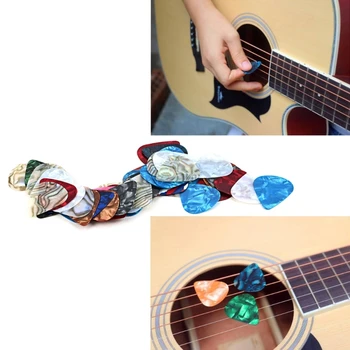 50 Ks na Gitaru Vezme Farebné Celuloid Gitara Výbery 0.46 mm Gitara Výbery