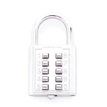 5X Anti-Theft Tlačidlo Kombinácia Zámkom Miestne Push Password Lock Zliatiny Zinku Bezpečnostný Zámok