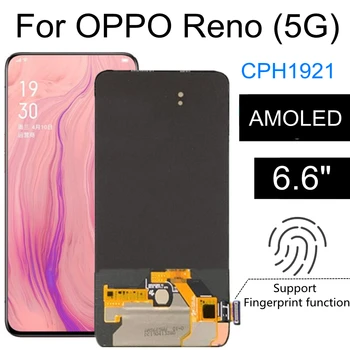 6.6 AMOLED Pre OPPO Reno 5G CHP1921 LCD Displej Dotykovej Obrazovky Montáž Náhradné