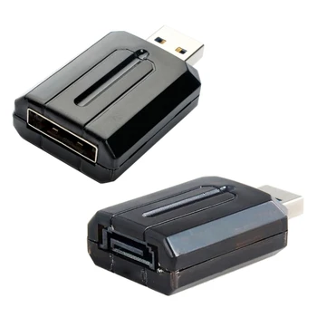 ABS Materiálu USB Adaptér /USB eSATA Converter Konektory s JM539 Čipová sada Hot Swap
