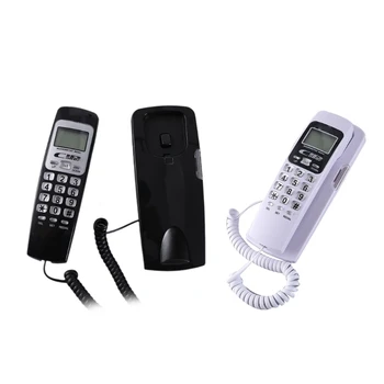 B666 Ploche Pevnú Linku Telefón s Opakovanie a LCD Displej Ideálny pre Domáce a kancelárske Použitie
