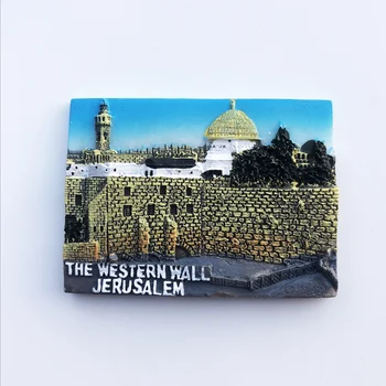 Chladnička Magnet Západ Múr Jeruzalema Tvorivé Remesiel Kultúrnej Krajiny Dekorácie Správu Nálepky Cestovného Ruchu So Suvenírmi
