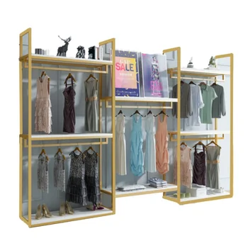 CustomClothing obchod dievčatá sukne oblečenie stenu zobraziť polica módny butik maloobchod pánske oblečenie displej rack