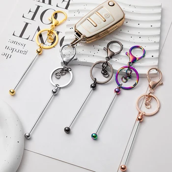 DIY Korálkové prívesok na Beadable Ručné Keychains Bary Crafting Prázdne Príveskom, Kabelka Kúzlo Odznak Cievky Príslušenstvo Šperky