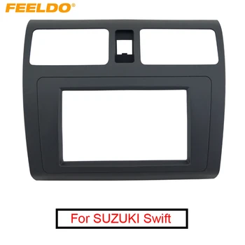 FEELDO Auto, DVD/CD Rádio Stereo Fascia Panel Rám Adaptér Montáž Súpravy Pre SUZUKI Swift Black #FD4396