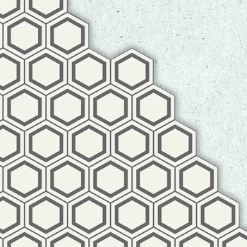 Funlife Podlahové Samolepky PVC Klasickej Šedej Hexagon Pena samolepiace Vodotesnými Dlaždice Nálepky Obývacia Izba Dekor 1,6 mm Hrubé