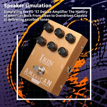 Gitara Účinok IRIN Mini Gitara Efekt Pedál M-SA Speaker Simulator Kabinetu Simulátor Gitara Effector Pedál Speaker Simulácia