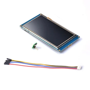 HMI LCD Dotykový Displej NX8048T050 5-Palcový človek-Stroj Rozhranie HMI Odporového Displeja Enhanced Série Odolné Modrá