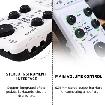 JOYO MOMIX PRO Audio Mixer Typ-C Telefón Pohonom Plug-and-Play USB Audio Rozhranie Stereo pre Hudobné Nástroje