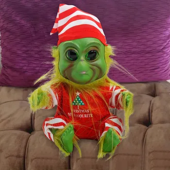 Kreatívne Plyšové Elf-Bábiky Vianočné Geek Bábiky Vianočné Darčeky Zelená Geek