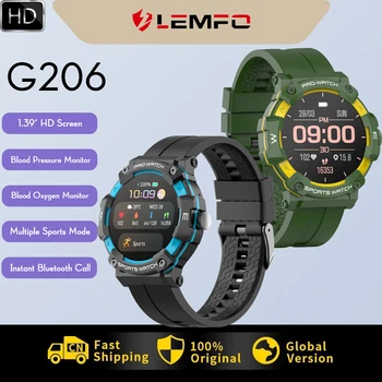 LEMFO G206 Smart Hodinky 1.39 Palcový HD Displej Muži Ženy Bluetooth Hovor Športové Smartwatch 2023 Zdravie Monitor Nepremokavé PK Ultra 8