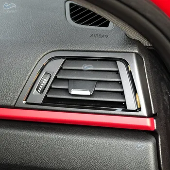 LHD Carbon Texture Auto Príslušenstvo Pravej Strane klimatizácia Ventilačné Mriežky Zásuvky Rám, Kryt Výmena Za BMW Radu 3 F30 F35