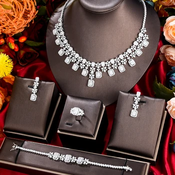 Missvikki Slávnej Značky Bling Flitrami Luxusné Afrike Dubaj Šperky Sady Pre Ženy, Svadobné Party Zirkón Svadobné Svadobné Šperky Set