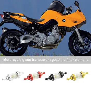 Motocykel Inline Filter 6/8mm Prenosné Účinné Sklo Inline Filter Retro Motocykel Modifikáciu Častí Multifunkčné