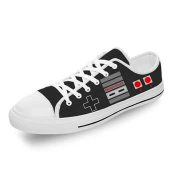 Nintendo Nes Radič Nízkej Top Tenisky Pánske Dámske Teenager Príležitostná Obuv Plátno tenisky 3D Tlač Ľahké topánky