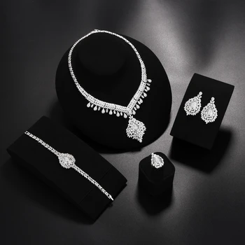 Nové cubic zirconia šperky, svadobné party dary, pridať 4 druhy svadobné radosť žien dovolenku
