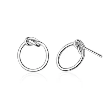 Nový Jednoduchý Twist Okrúhle Náušnice Pre Ženy Trend Tvorivé Šperky Strany Darček Oorbellen SAE140