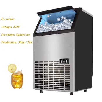 Obchodné Ice Cube Maker Integrované Vzduchom Chladený Super Veľké Výstup Mlieko Čajovni Veľký Bar Automatický Stroj Na Výrobu Ľadu
