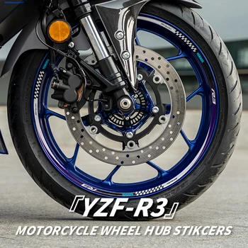 Používa sa na YAMAHA YZF R3 Motocykel Náboj Kolesa Dekorácie Reflexné Nálepky Cyklistické Príslušenstvo na Ochranu Obtlačky Môžete Vybrať Štýl