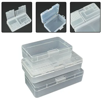 Priehľadný Plastový Obdĺžnikový Sklady Box Skrutku Pevne Box Úložný Box Multifunkčné S Potravinami Úložný Box