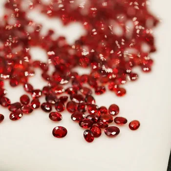 Prírodné Červené sapphire oválne 3*4 mm shinning drahých voľné farebný drahokam pre diy šperky jeden kus v jednom veľa tbj