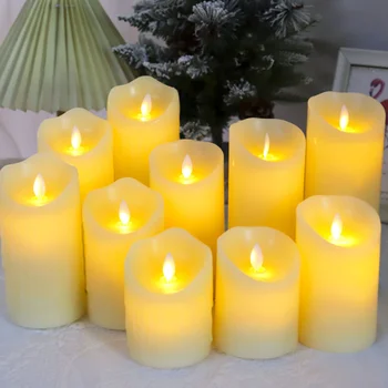 Simulácia Elektronických sviečkach Romantickú Náladu LED Svetlá pre Svadobných Hostí Darček Sviečky Izba Dekor Domov Dekoratívne Sviečky