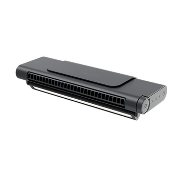 USB Office Prenosné Leafless Plnenie Ventilátor Počítača Klip Displej Ventilátor Silné Visí Displej Ventilátor (Čierna,1 Sada)