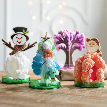 Vianoce Deťom Darčeky Ručné DIY Magic Vianočný Stromček Papier Strom Zalievanie a Kvitnúce Vianočný Stôl Dekorácie