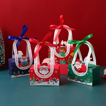 Vianočné Páse s nástrojmi Carry-na Box Party & Event Darček Cookies, Cukrovinky, Sušienky Čokoláda Balenie Dieťa Nový Rok