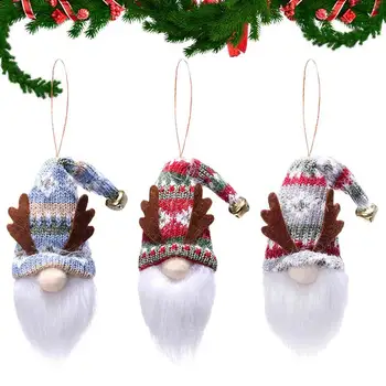 Vianočné Trpaslíci Plyšové 3ks švédsky Elf Gnome Bábika Vianočné Ozdoby Pre Skrine Krb Stolný Stenu Vianočný Stromček Okno