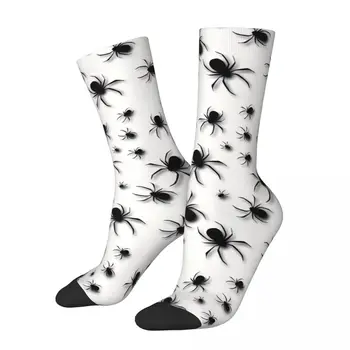 Vintage Spider pánske Ponožky Unisex Harajuku Bezšvíkové Vytlačené Blázon Posádky Ponožky Darček