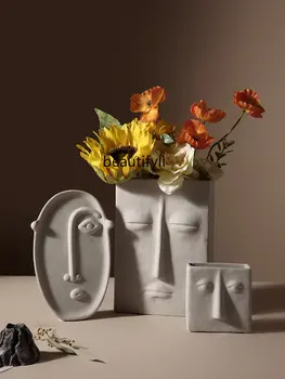 yj Nordic Moderné Tvorivé Keramické Vázy Jednoduchá Obývacia Izba Kvet Usporiadanie Domáce Dekorácie, Ozdoby