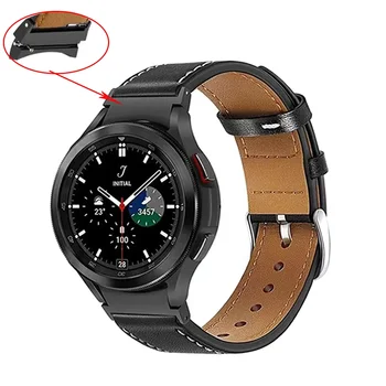 Žiadne Medzery, Kožený pásik Pre Samsung Galaxy Watch 5/pro Classic 47 43mm Smartwatch Pás Náramok Correa Sledovať 6/5/4 44 mm 40 mm Remienok